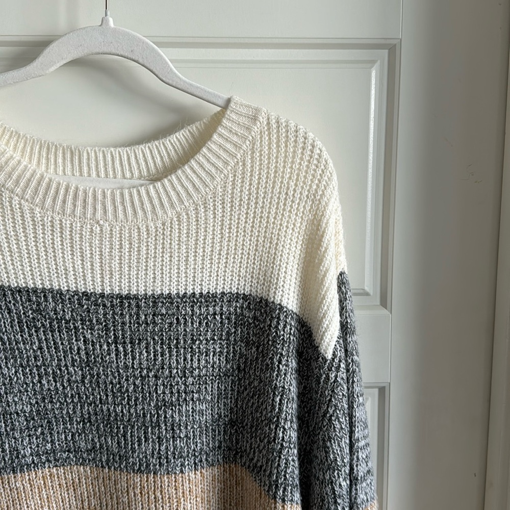 Pink Lily Colorblock Sweater